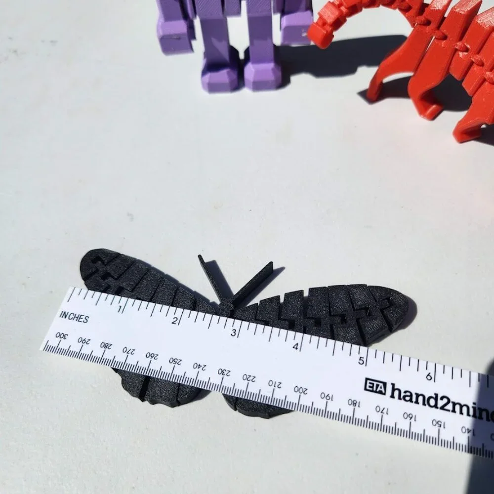 3D Printed Toys Toy Bundle Robot Cat Butterfly Articulated Made by my 8 year old